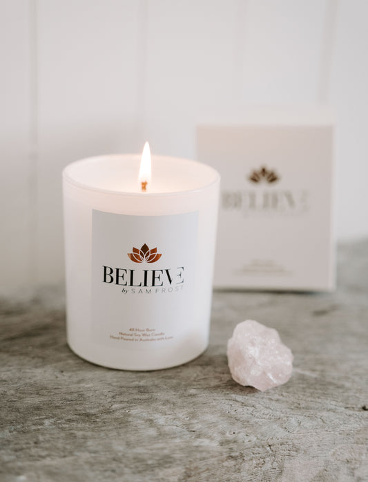 Believe by Sam Frost Candle Collection